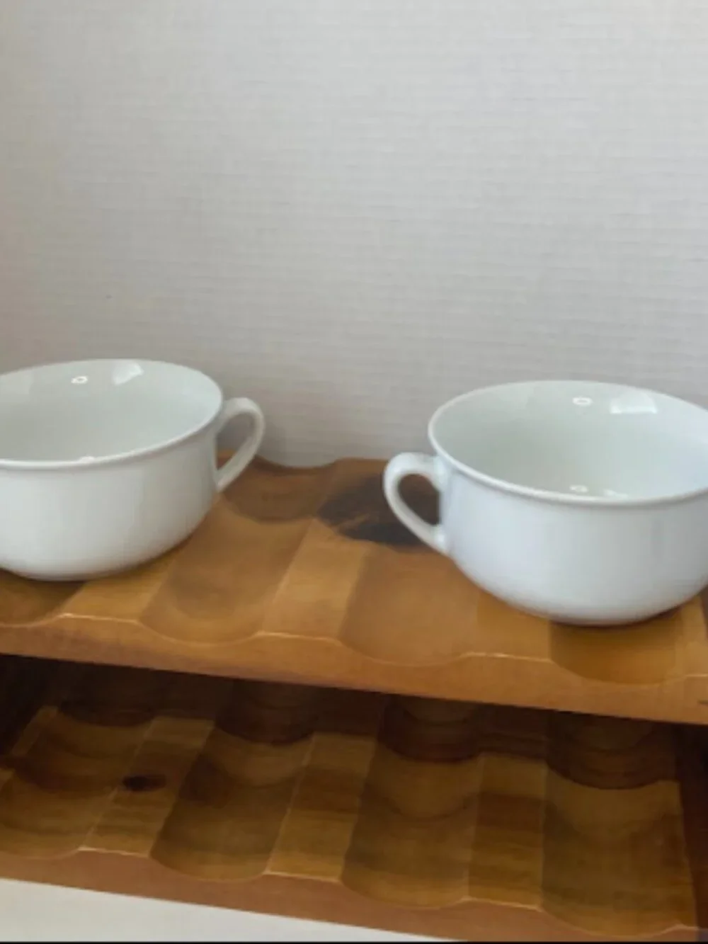 Williams Sonoma Everyday White Porcelain Double Handle Soup Bowls